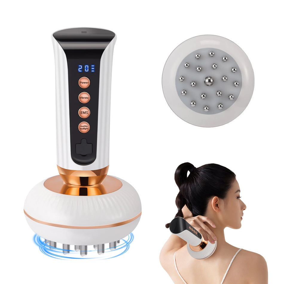 20 Växlar Elektrisk Gua Sha Cupping Massager Med Värme