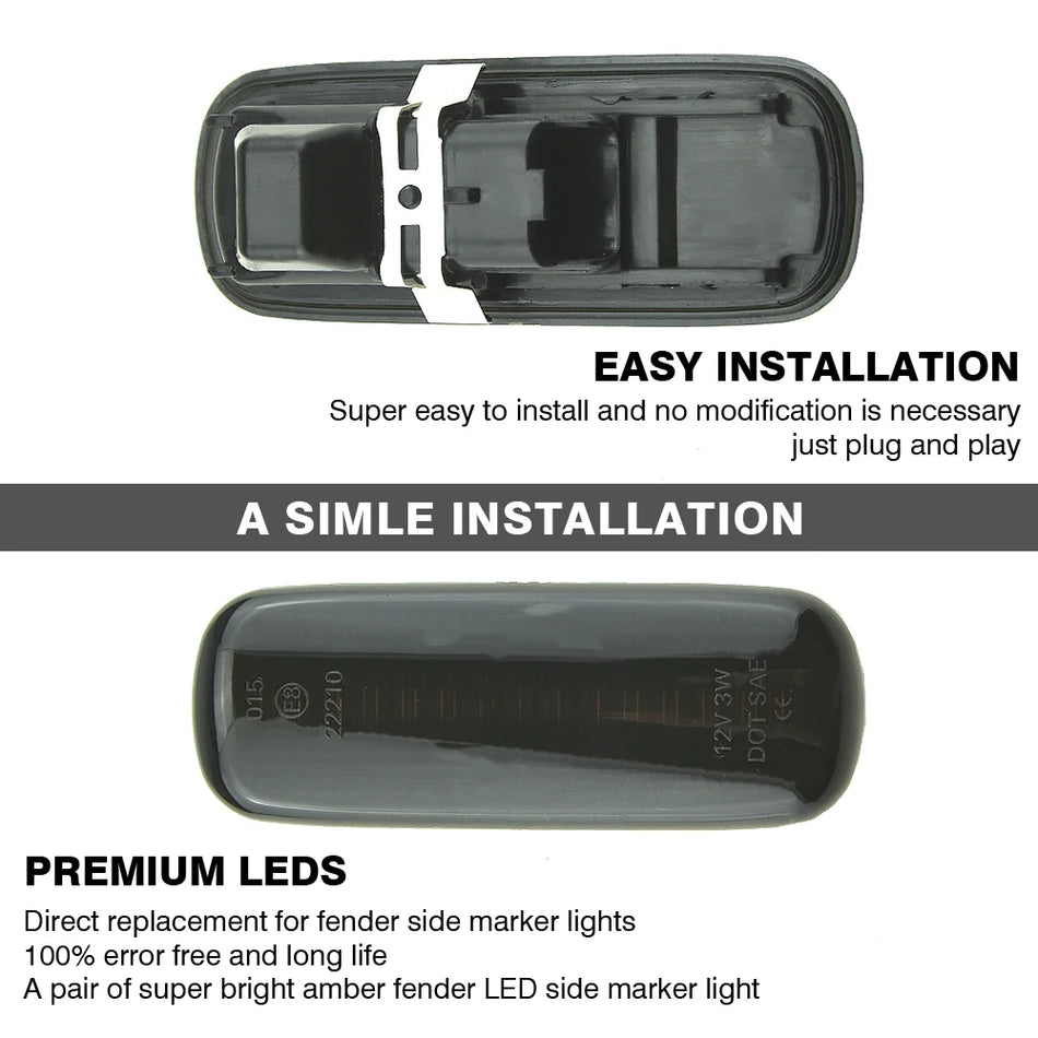 Luces de intermitente LED dinámicas secuenciales para Citroen C4 MKI 2006-2010