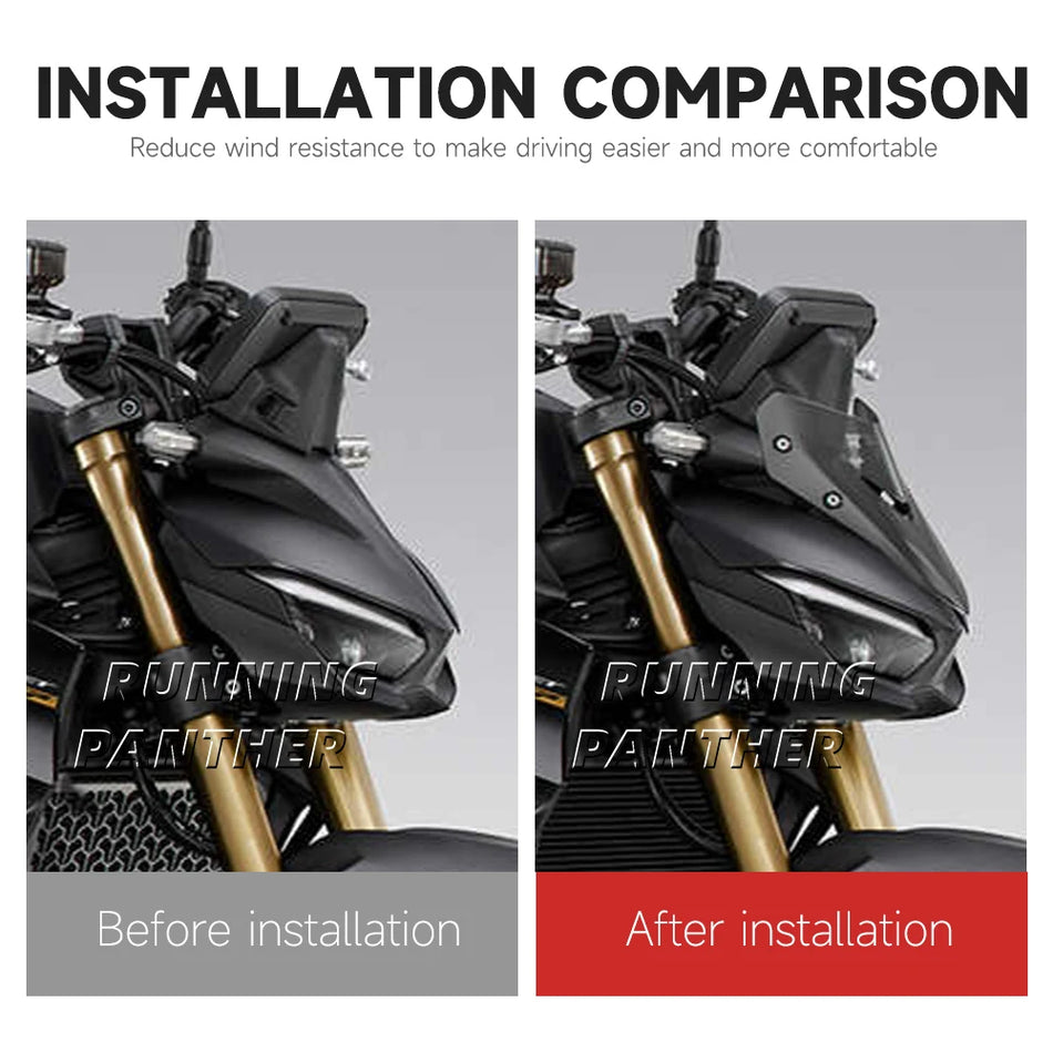 Vējstikla deflektors dūmakaini melns Honda CB1000 Hornet 2025 SP