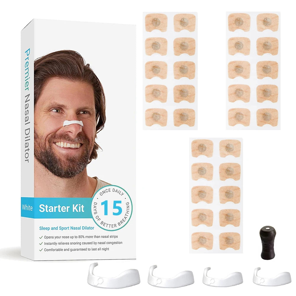 Skin Safe Magnetic Nose Strips &ndash; Boost Oxygen Breathing 1 Set White-15day