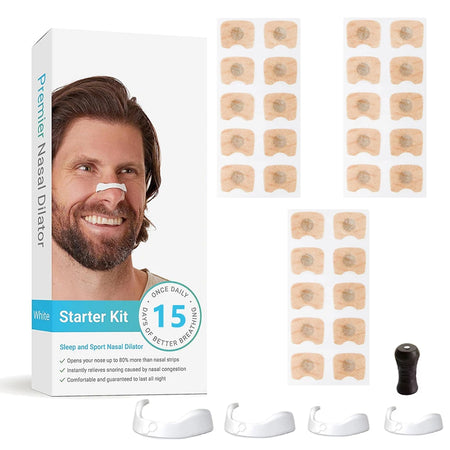 Skin Safe Magnetic Nose Strips &ndash; Boost Oxygen Breathing 1 Set White-15day