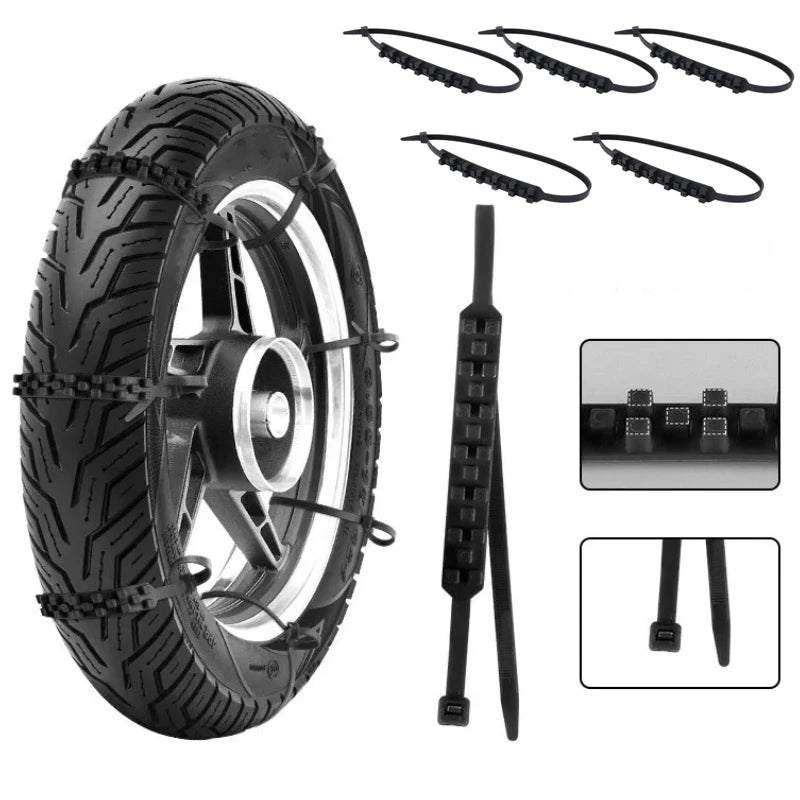 Universal Anti Skid Snow Chains For Tires - Wear Resistant