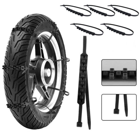 Universal Anti Skid Snow Chains For Tires - Wear Resistant
