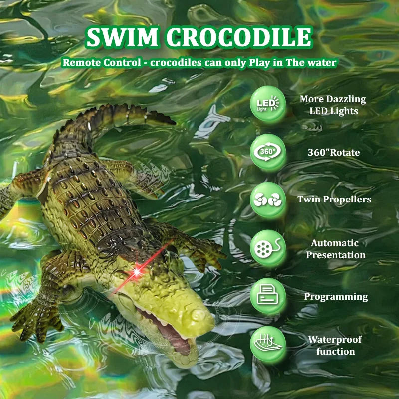 Rc Animals Crocodile Model &ndash; Waterproof Remote Control Fun