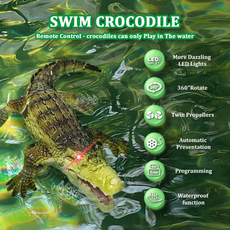 Rc Animals Crocodile Model &ndash; Waterproof Remote Control Fun