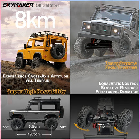 MN99s MN98 1:12 4WD RC Rock Crawler Defender - High Speed, Off-Road Adventure