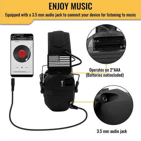 Tactical Electronic Shooting Earmuff &ndash; Hearing Protection