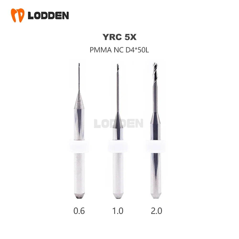 YRC 5X Milling Burs &ndash; Precision Grinding for Zirconia PMMA