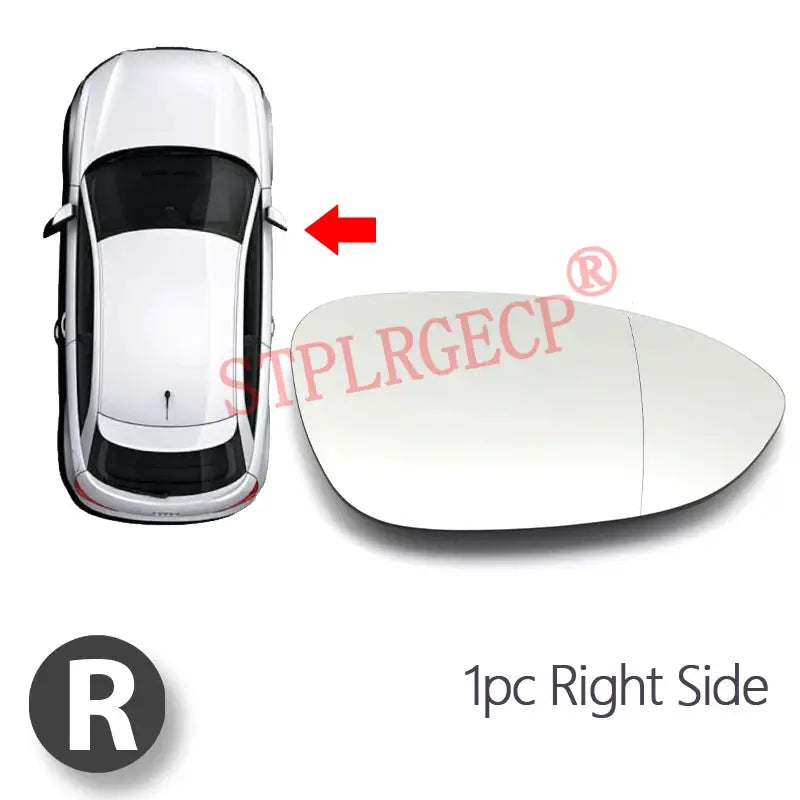 Driver Rearview Side Mirror Lens Door Wing Mirrors Glass with Heating Parts Accessories for BMW E90 E92 E93 M3 1M E82 by InterCyprus Trading Ltd