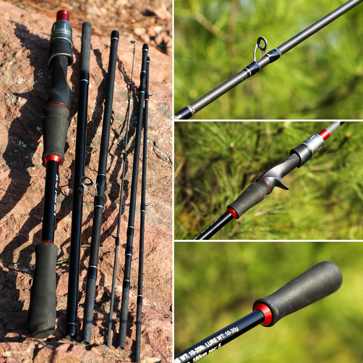 Sougayilang Carbon Fiber Fishing Rod - Lightweight &amp; Durable Lure Rod