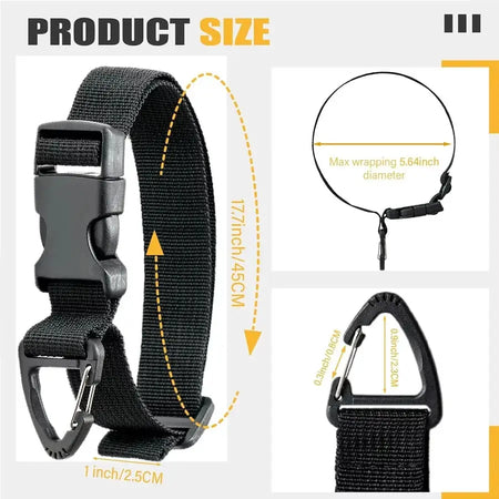 17 Inch Heavy Duty Extension Cord Organizer, Adjustable Triangle Clip Cord Hanger for Garage Storage (1/6 Pack) by InterCyprus Trading Ltd