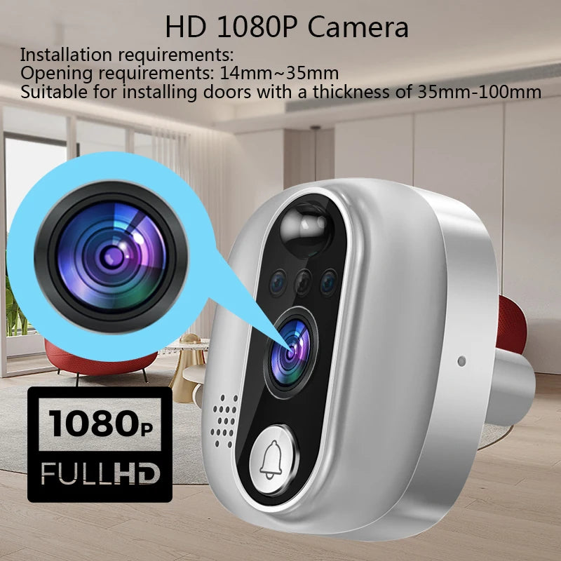 Tuya Smart Video Doorbell Camera &ndash; 4.3-Inch Display