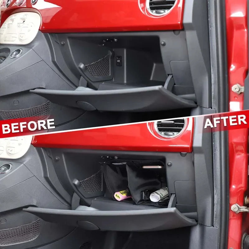 Διαχωριστικό Μαύρου Γαντιού Oxford Cloth για Fiat 500 2007 2015