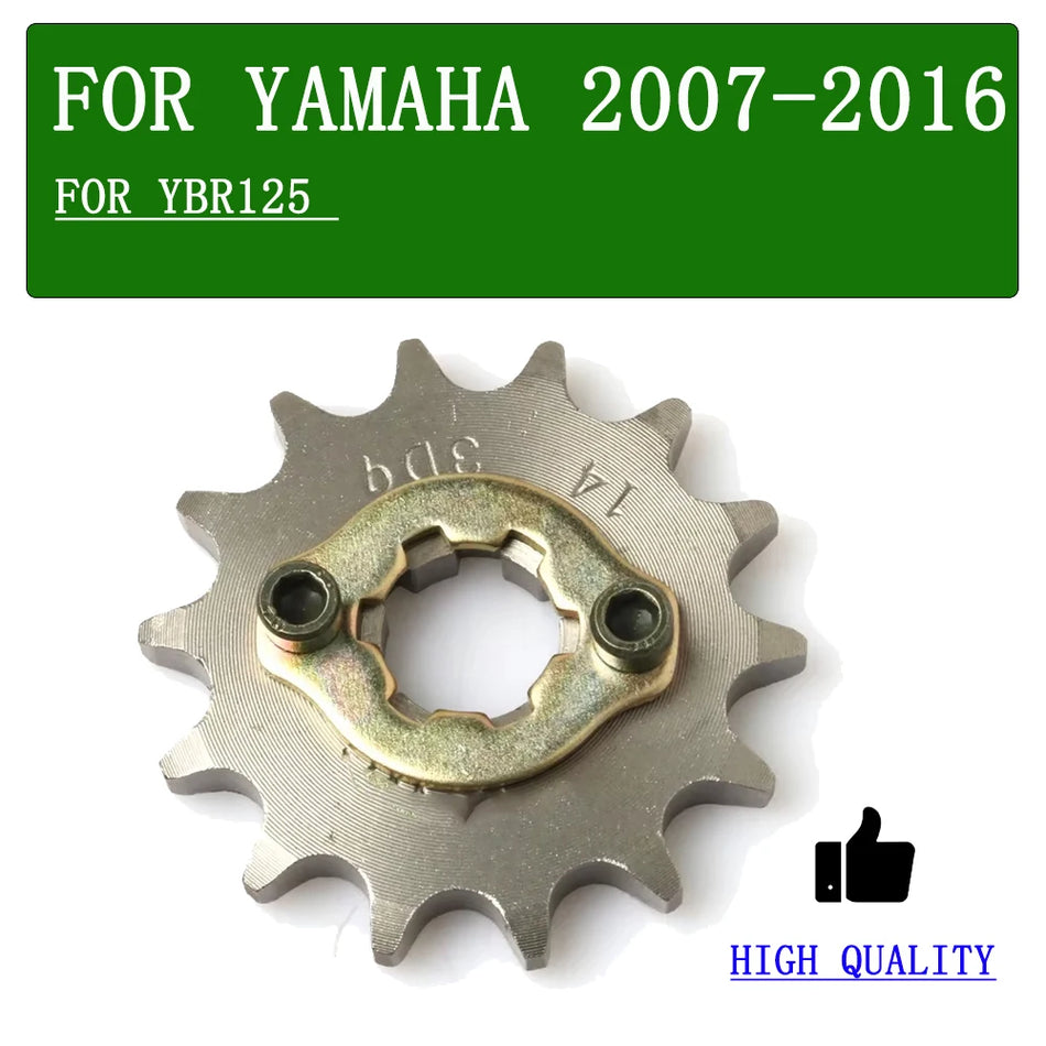Εμπρόσθιο γρανάζι Yamaha YBR125 428-14T, κατασκευασμένο από μέταλλο