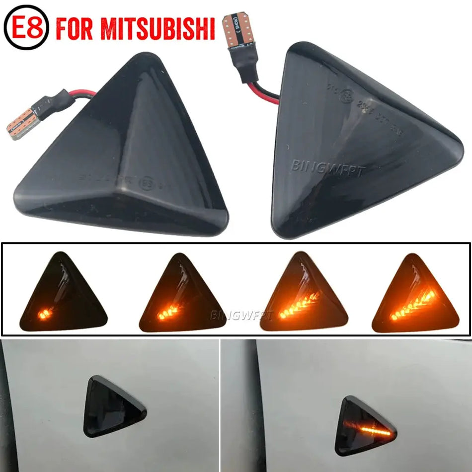 2Pcs LED Dynamic Side Marker Turn Signal Light For Mitsubishi Colt Z23 Z24 Z25 Z33 Z34 Z3 2004-2012 by InterCyprus Trading Ltd