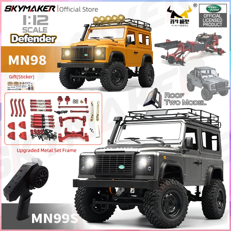 MN99s MN98 1:12 4WD RC Rock Crawler Defender - High Speed, Off-Road Adventure