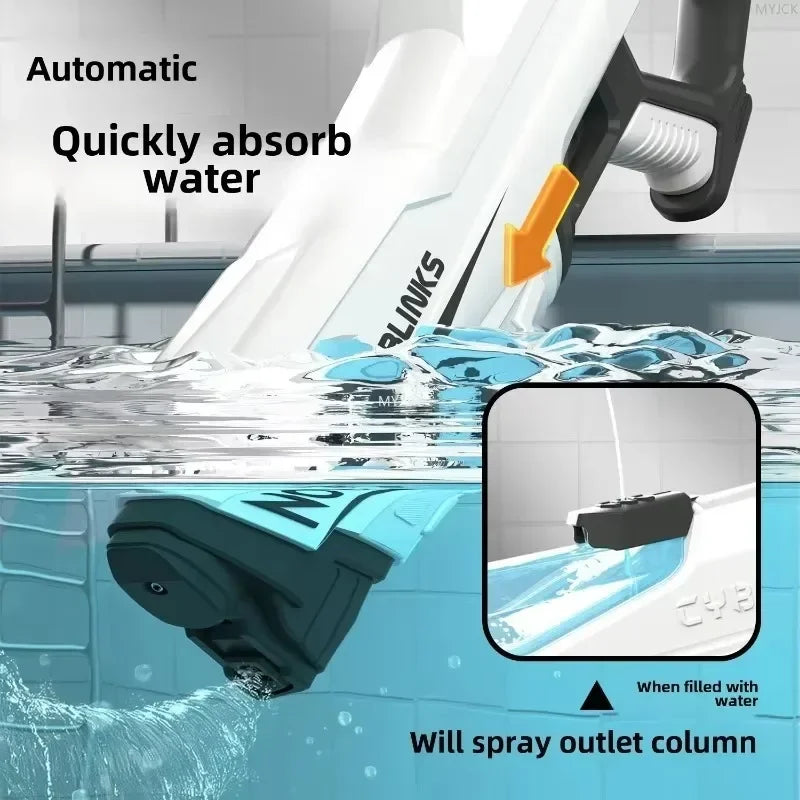 Automatic Electric Water Gun for Kids - High Capacity with Self-Absorption for Epic Outdoor Summer Water Battles
