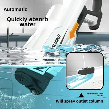 Automatic Electric Water Gun for Kids - High Capacity with Self-Absorption for Epic Outdoor Summer Water Battles