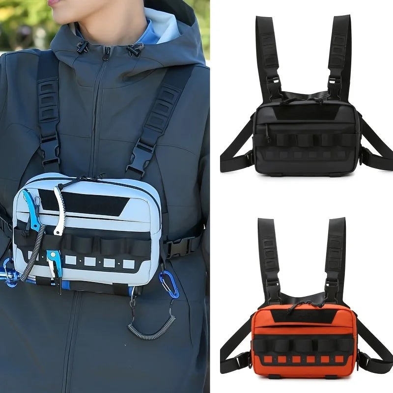 Outdoor Climbing Vest Bag Tactical Chest Rig &ndash; Laser Molle