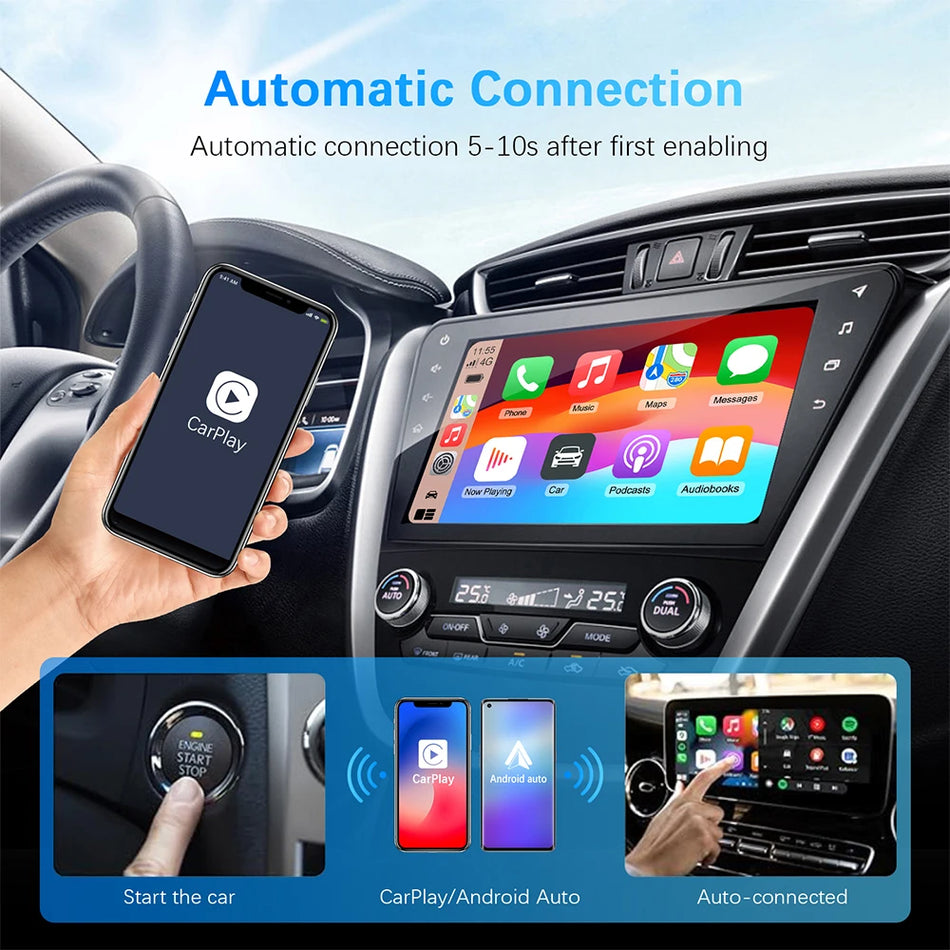 Trådløs CarPlay og Android Auto-adapter til kablede biler, Auto Connect