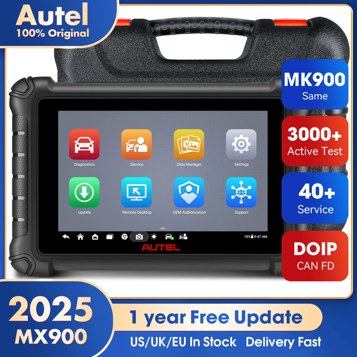 Autel MaxiCheck MK900 &ndash; Bi-Directional OBD2 Scanner GERMANY