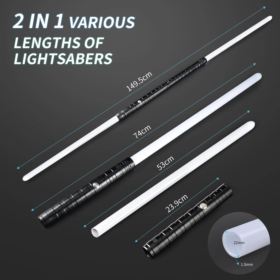RGB Metal Lightsaber Dueling Sword with 7-Color Change and Sounds