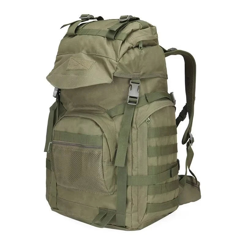 60L Military Backpack &ndash; Molle System For Attachments Green