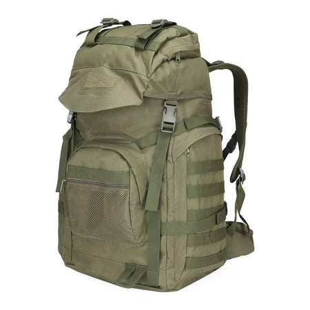 60L Military Backpack &ndash; Molle System For Attachments Green