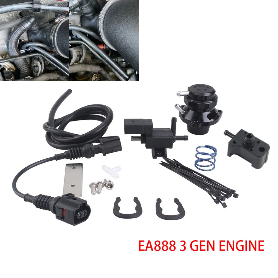 VW 1.8T EA888 Išmetimo Slėgio Atleidimo Vožtuvo Rinkinys Su Solenoidu