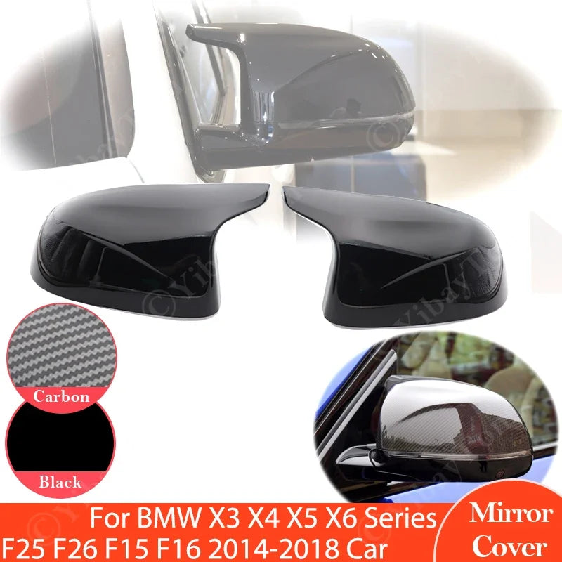 Tapas de Cubierta de Espejo Lateral de Fibra de Carbono para BMW F15 X5 F16 X6 F25 X3 F26 X4