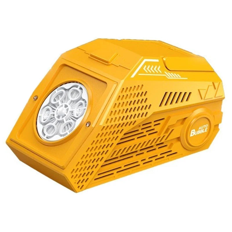 Spaceman Bubble Gun &ndash; Fully Automatic 12 Holes for Endless Fun Orange