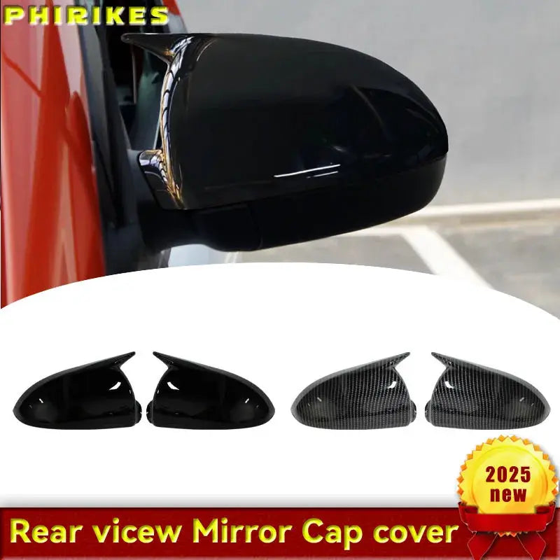 2x Car Sticker Rearview Side Mirror Cover Wing Cap Exterior Case Trim For Mercedes Benz Smart Fortwo W451 2008-2014 Decoration by InterCyprus Trading Ltd