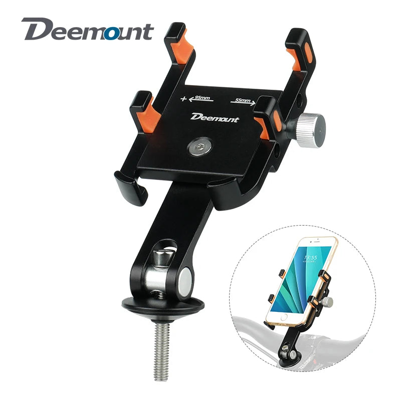 Deemount Bicycle Phone Holder &ndash; Secure Aluminum Mounting for Easy Access