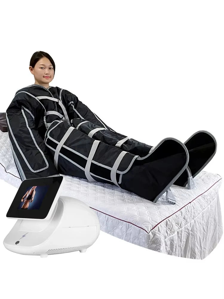 Přenosný 3v1 stroj pro lymfatickou drenáž s pressoterapií