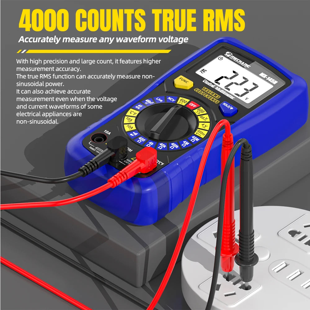 MECHANIC Intelligent Digital Multimeter &ndash; True RMS Accurate Voltage Measurement