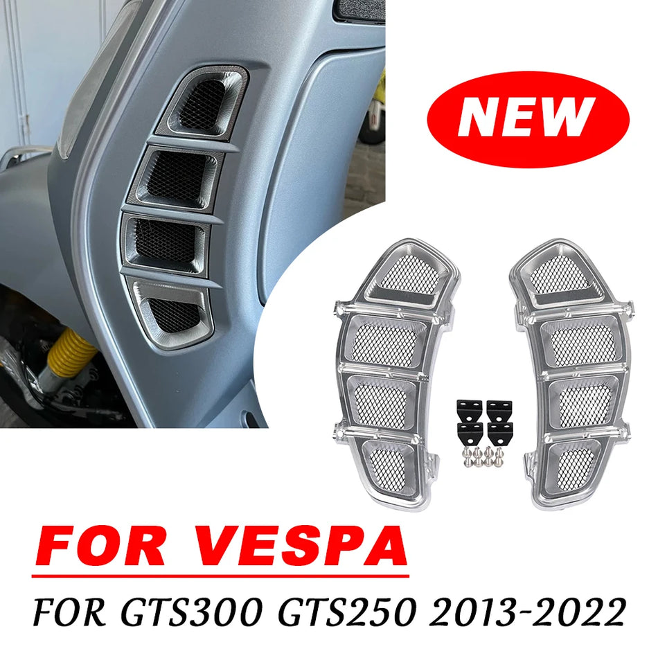 Vespa GTS250 GTS300 Radiateurbeschermer met Roosterafdekking
