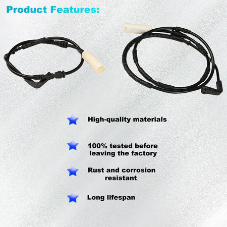 2x Car Front Rear Brake Pad Indicator Sensor For BMW 1 Series E81 E82 E87 E88 & 3 Series E90 E91 E92 E93 34356762252 34356762253 by InterCyprus Trading Ltd