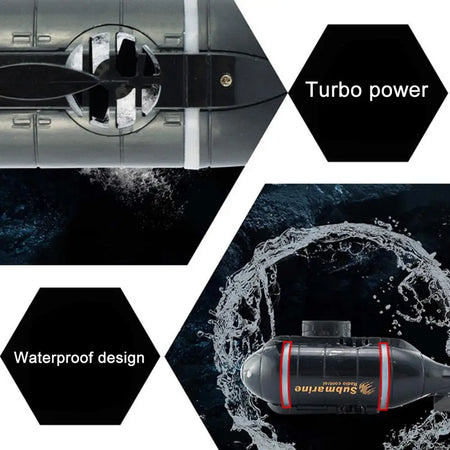 CONUSEA 6CH Remote Control Submarine Boat for Underwater Adventures