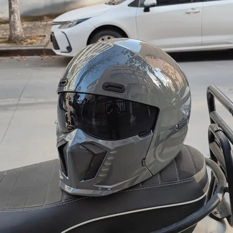 ORZ Motorcycle Retro Helmet &ndash; Bluetooth Slot Ready 14 / L