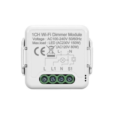 DIY  Wifi Smart Dimmer Switch Module Tuya/Smartlife APP Remote Control Two Way Compatible with Alexa Google Home Voice Control 1 Gang Dimmer / CHINA