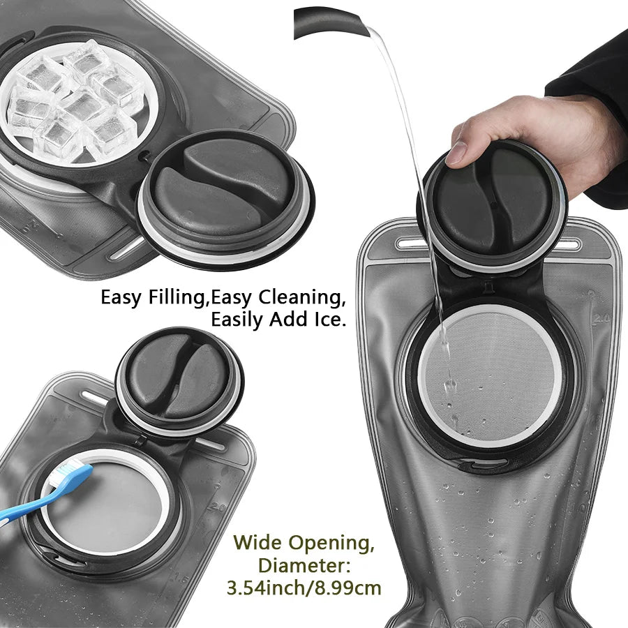 Quick Release Leak-Proof Water Bag 1.5L-3.0L for Camping &amp; Hiking
