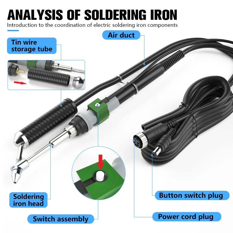 T12A Desoldering Station &ndash; Suction Tin Gun With Hot Air