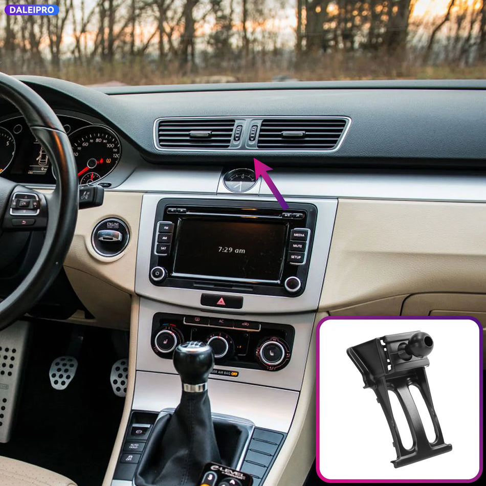 Supporto per telefono da auto intelligente ricarica da 66W ABS per Volkswagen Passat B7