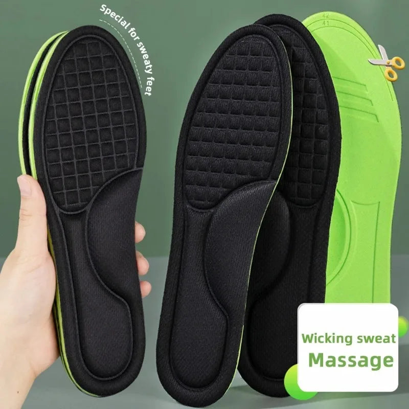 Soft Memory Foam Orthopedic Insoles - Deodorising &amp; Antibacterial, Sweat-Absorbing Shoe Accessories