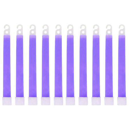 Waterproof 6 Inch Glow Sticks With Hook For Camping Gear PURPLE