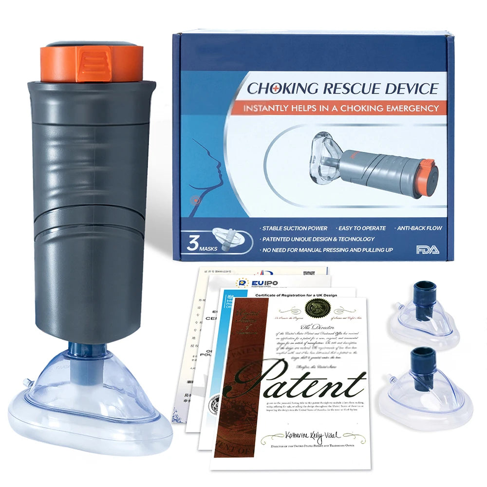 CPR Auto First Aid Anti Choking Rescue Mask &ndash; Essential Lifesaving Support Automatic Device A