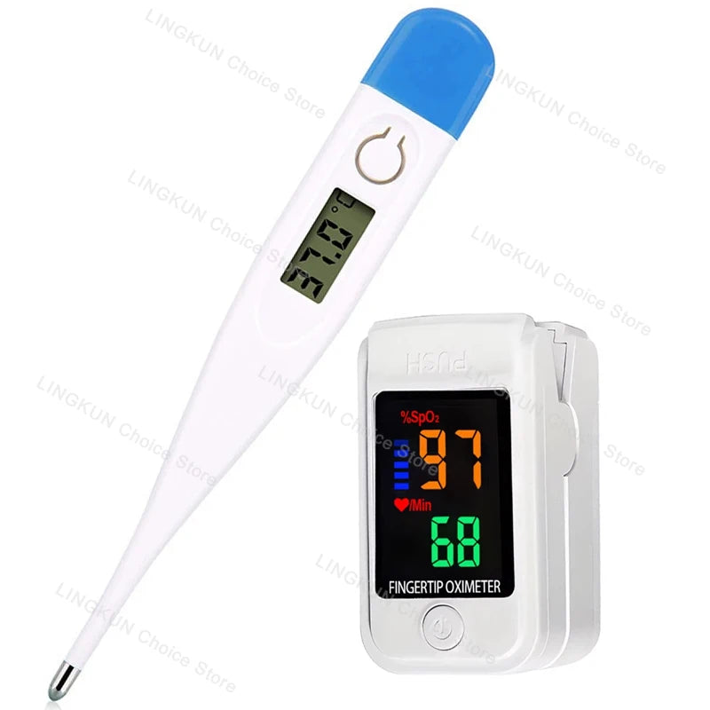 Medical Ear Thermometer Pulse Oximeter &ndash; Fast Reading Set 4