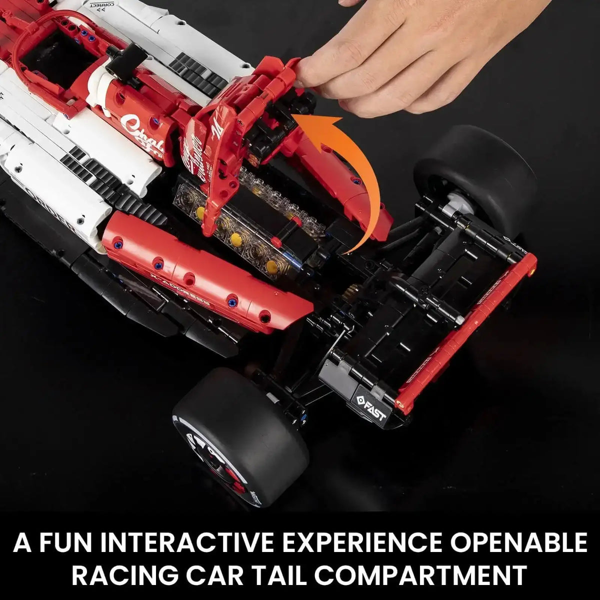 ToylinX 1 8 F1 Race Car Building Set 1770 Pieces MOC