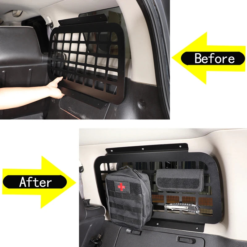 Αλουμινένια Μαύρη Βάση Αποθήκευσης Μπαγκαζιέρας Hummer H3 2005 έως 2009