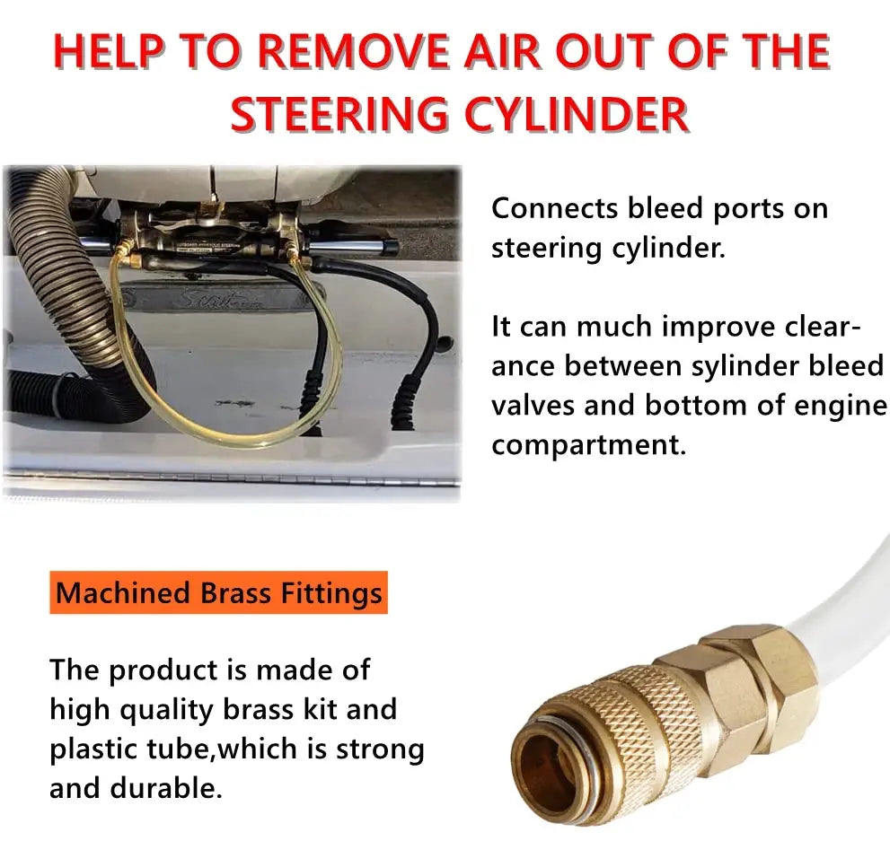 2Pcs Bleed Kit Oil Filler Kit For Seastar Hydraulic Steering Systems Bridge Tube Hose Marine Boat Yacht Accessories Repair Tools by InterCyprus Trading Ltd